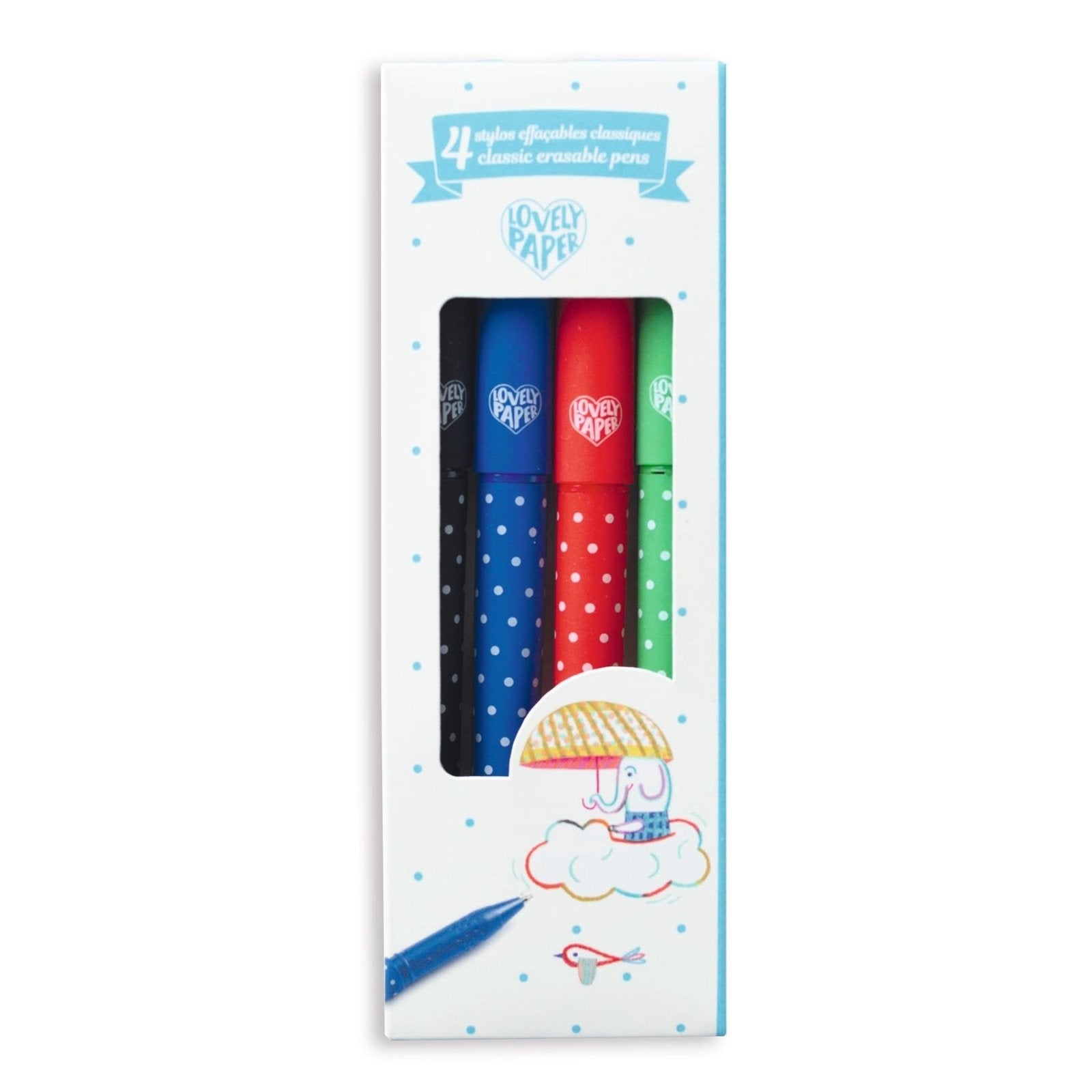 4 Stylos effaçables classique - Mousse Café coop de solidarité