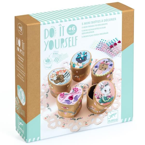 DIY -Mosaîques et stickers - Adorable (5 mini boîtes)