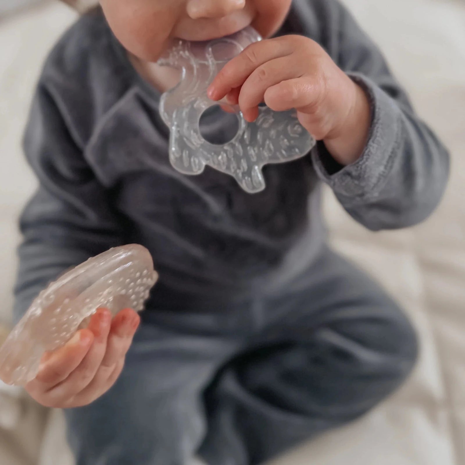 Anneau de dentition rafraîchissant noüka - Nature - Mousse Café coop de solidarité