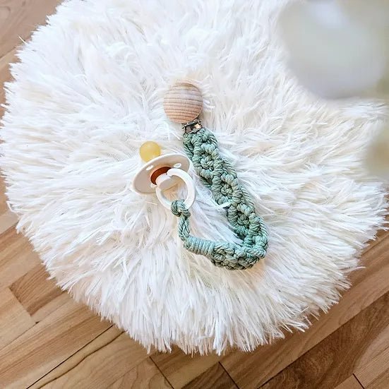 Attache-suce Macramé (sauges) - Mousse Café coop de solidarité