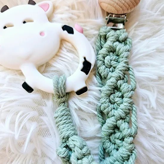 Attache-suce Macramé (sauges) - Mousse Café coop de solidarité