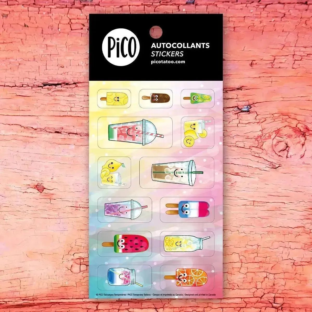 Autocollant - Limonade et breuvages rafraîchissants - Mousse Café coop de solidarité