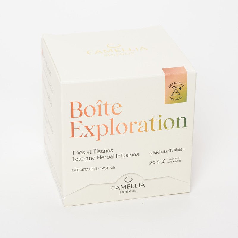 CAMELLIA SINENSIS - Exploration (boîte de 9 sachets différents) - Mousse Café coop de solidarité