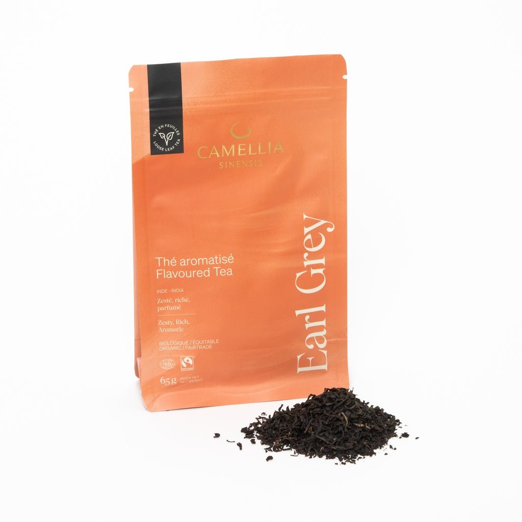 CAMELLIA SINENSIS - THÉ EARL GREY BIOLOGIQUE ET ÉQUITABLE - 65g - Mousse Café coop de solidarité