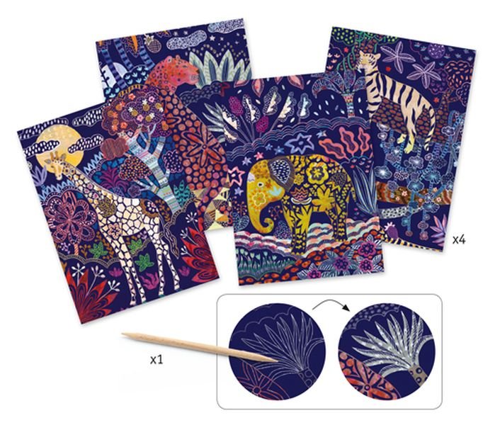 Cartes à gratter - Nature luxuriante - Mousse Café coop de solidarité