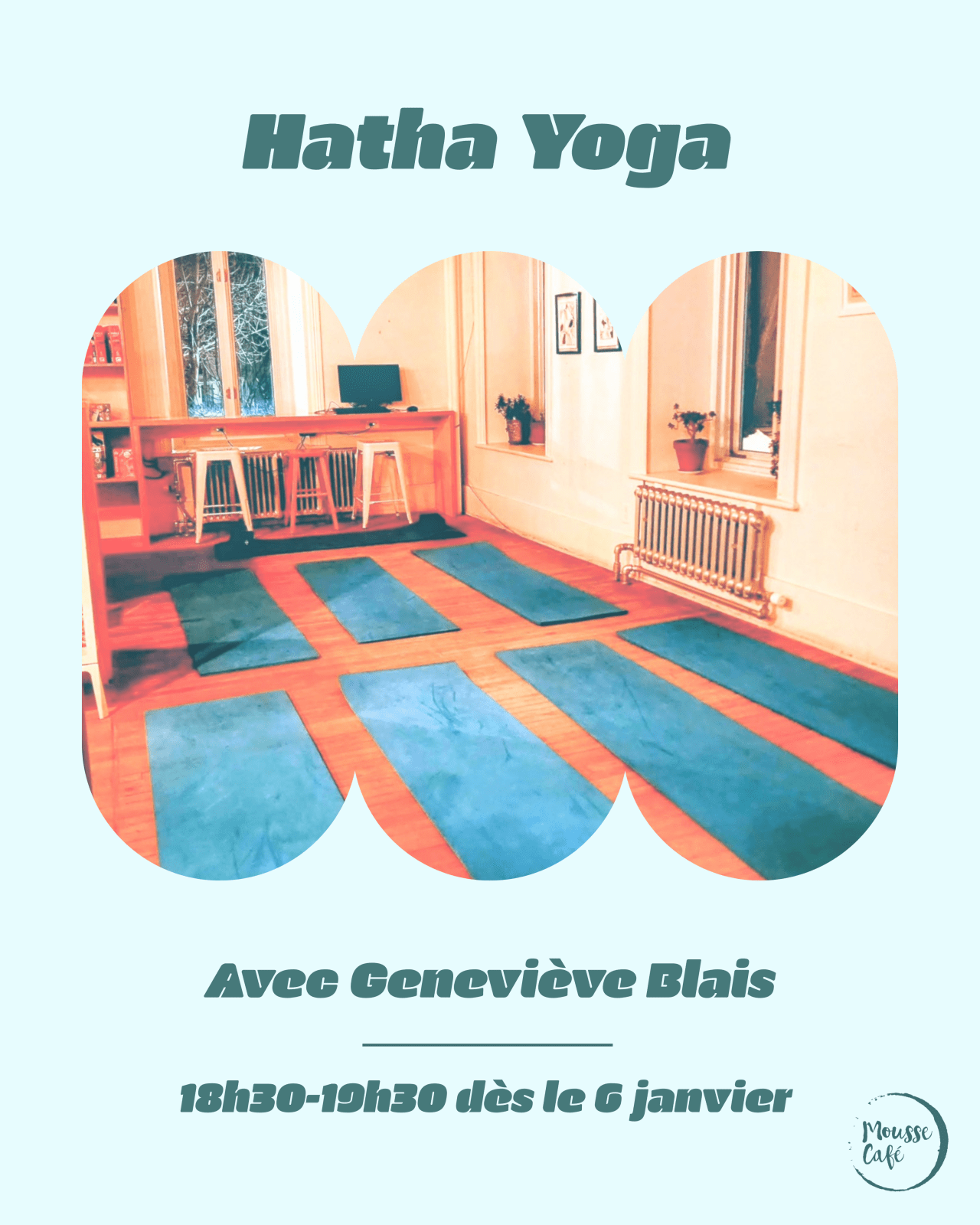 Cours yoga - Mousse Café coop de solidarité