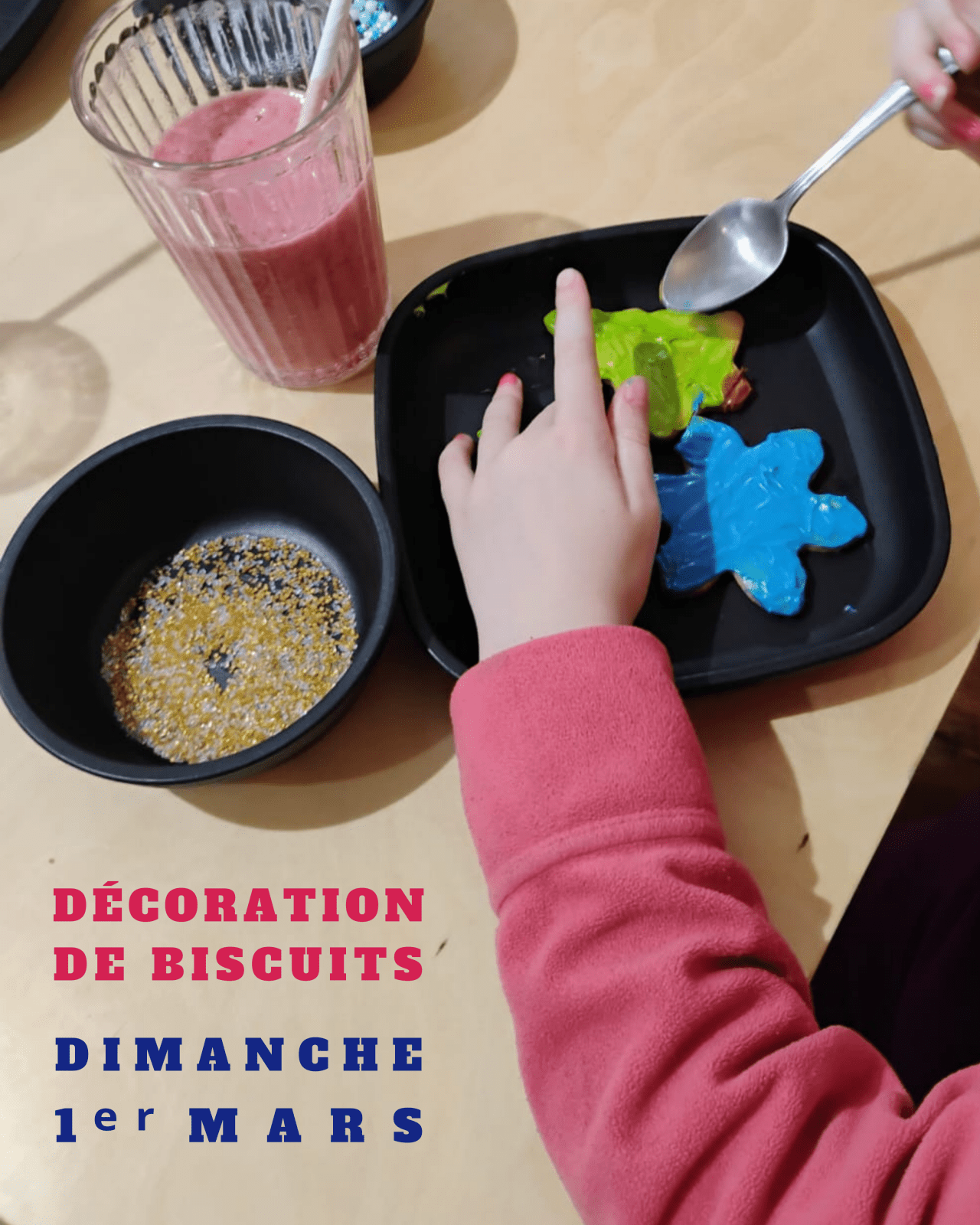 Décoration de biscuit - Mousse Café coop de solidarité