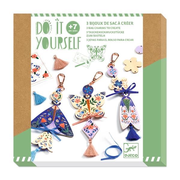DIY Butterflies - bijoux de sac - Mousse Café coop de solidarité