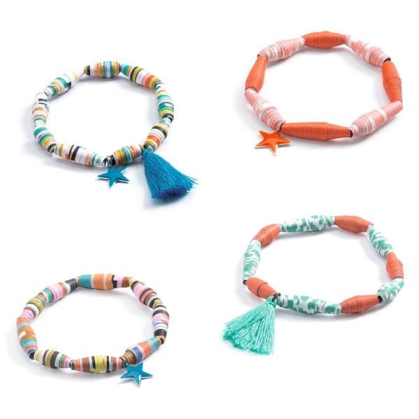 DIY Pop et acidulés - perles de papier et bracelets - Mousse Café coop de solidarité