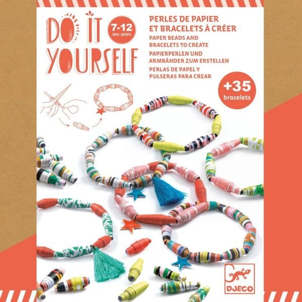 DIY Pop et acidulés - perles de papier et bracelets - Mousse Café coop de solidarité