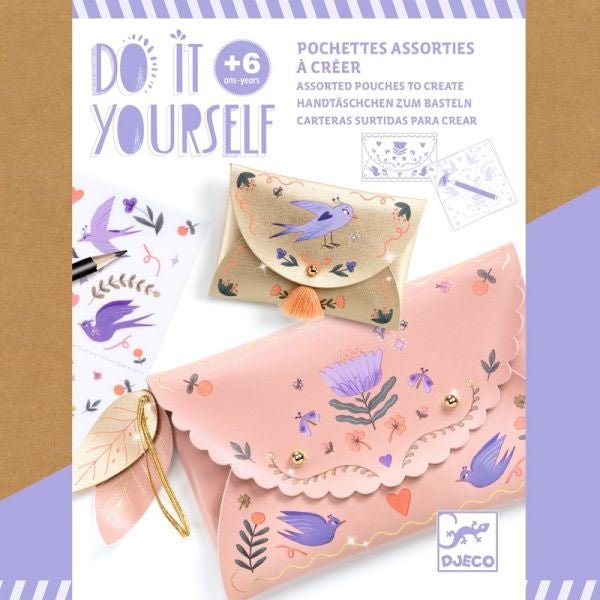 DIY Sweet fashionista - pochettes à créer - Mousse Café coop de solidarité
