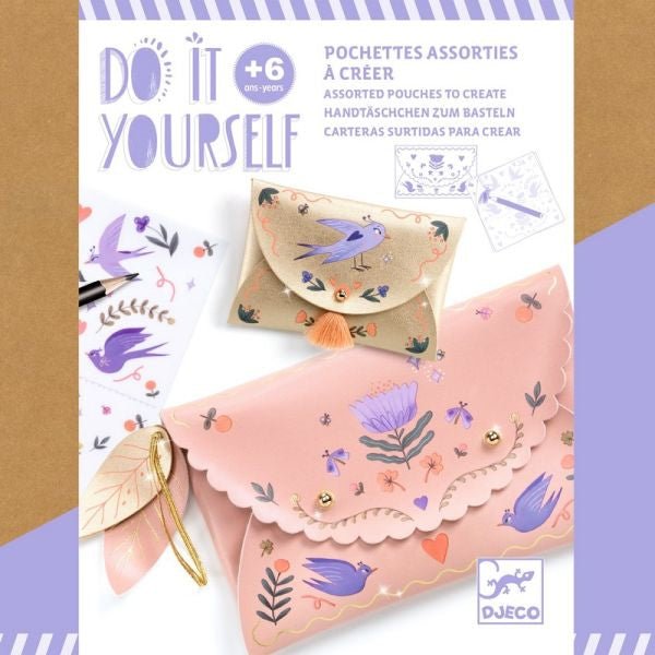 DIY Sweet fashionista - pochettes à créer - Mousse Café coop de solidarité