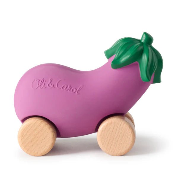 Emma l'Aubergine, la voiture pour bébé - Mousse Café coop de solidarité