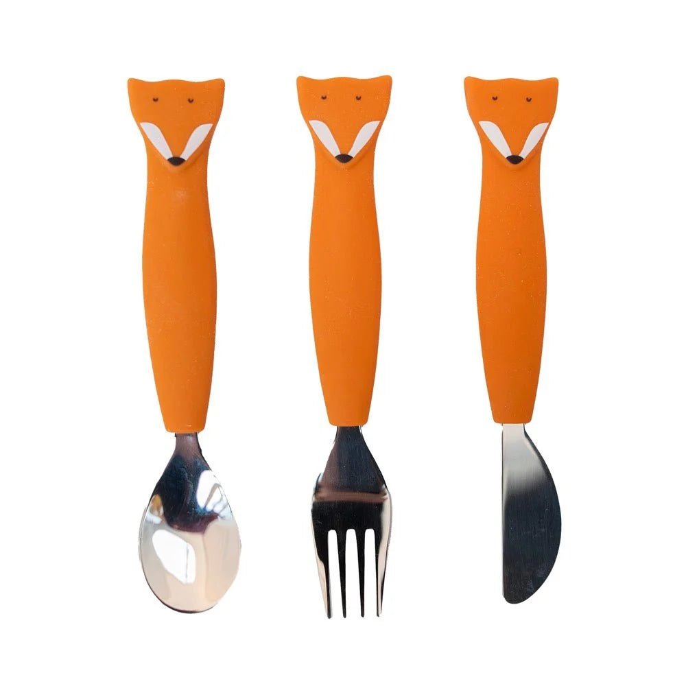 Ensemble de 3 couverts en silicone Trixie - Mousse Café coop de solidarité