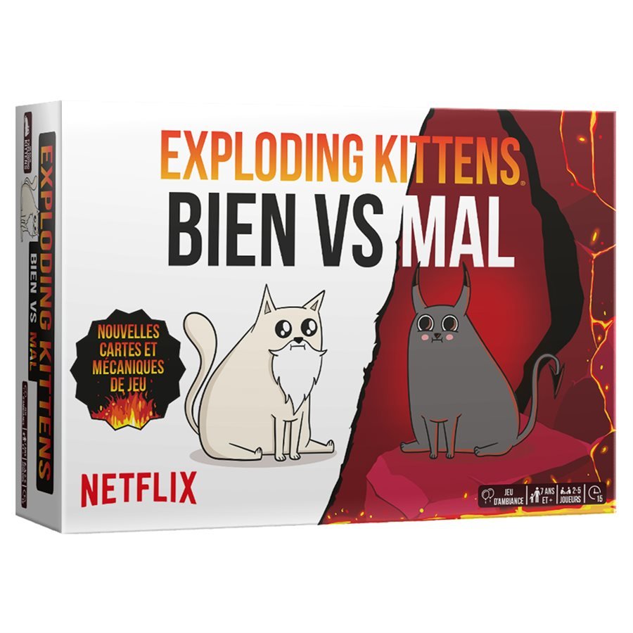 Exploding Kittens - Bien vs Mal (FR) - Mousse Café coop de solidarité