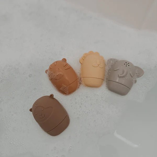 Jouets de bain - collection Safari - Mousse Café coop de solidarité