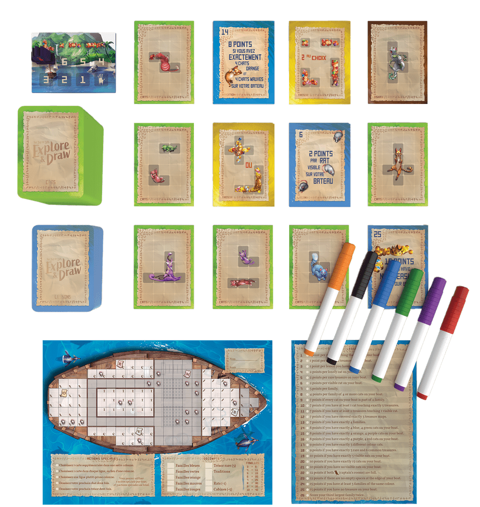 L'Ile des chats - Explore & Draw - FR - Mousse Café coop de solidarité