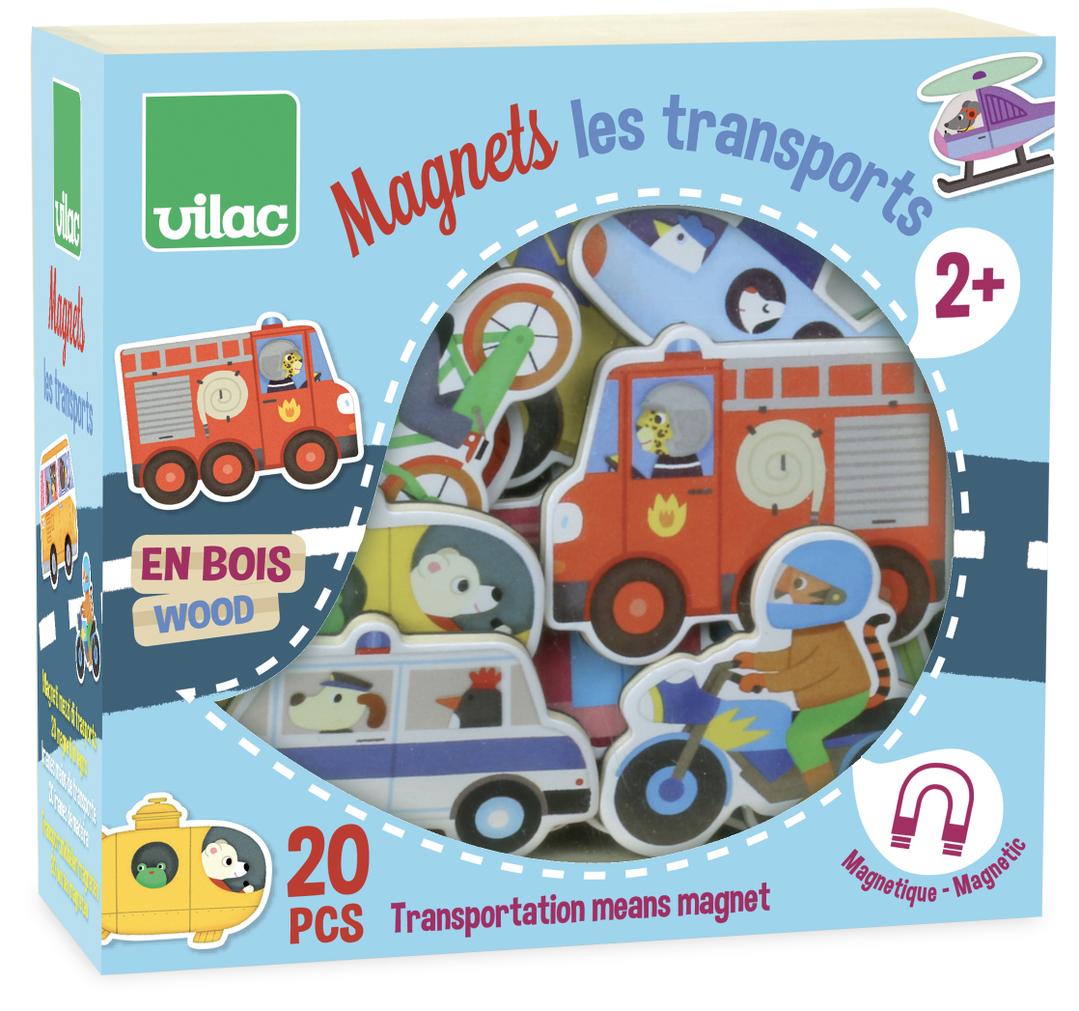 Magnets - les transports - Mousse Café coop de solidarité