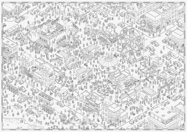 Micro Macro - Puzzle Funfair (fr) - Mousse Café coop de solidarité