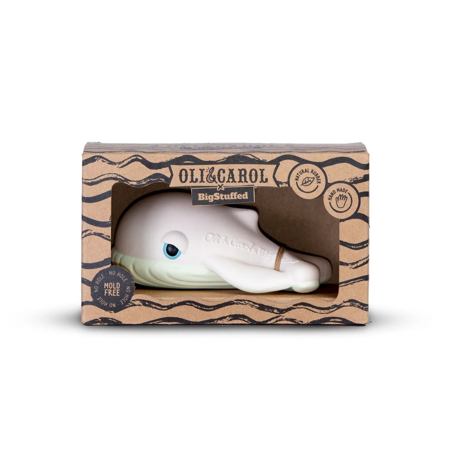 Oli & Carol – Jouet de Bain Baleine - Mousse Café coop de solidarité