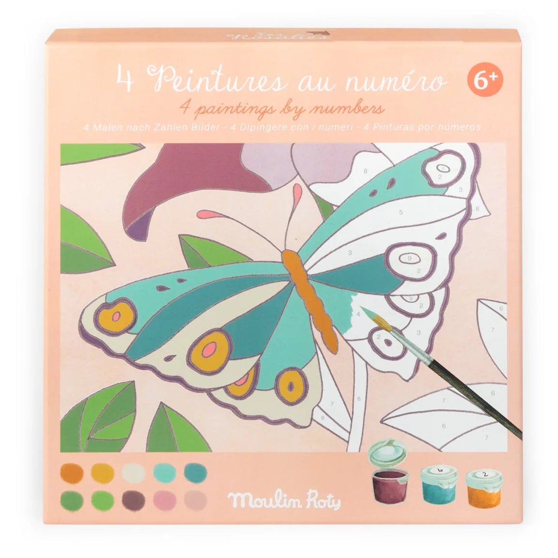 Peinture au numéros - Les rosalies - Mousse Café coop de solidarité