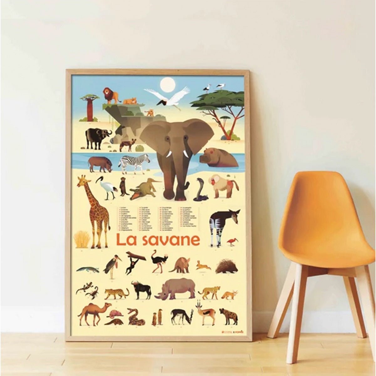 POPPIK - Poster La Savane - Mousse Café coop de solidarité