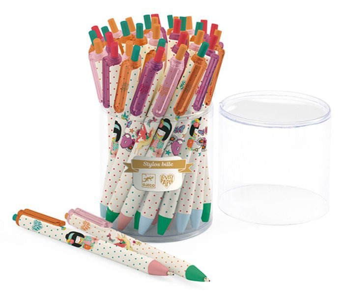 Stylos bille bleu - Mousse Café coop de solidarité