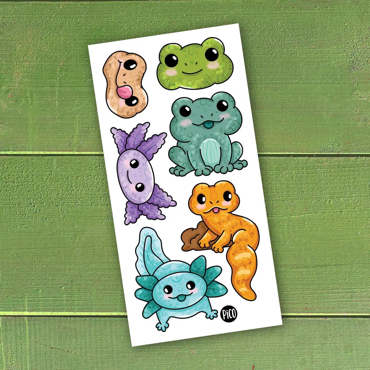 Tatouages - L'axolotl et la grenouille - Mousse Café coop de solidarité