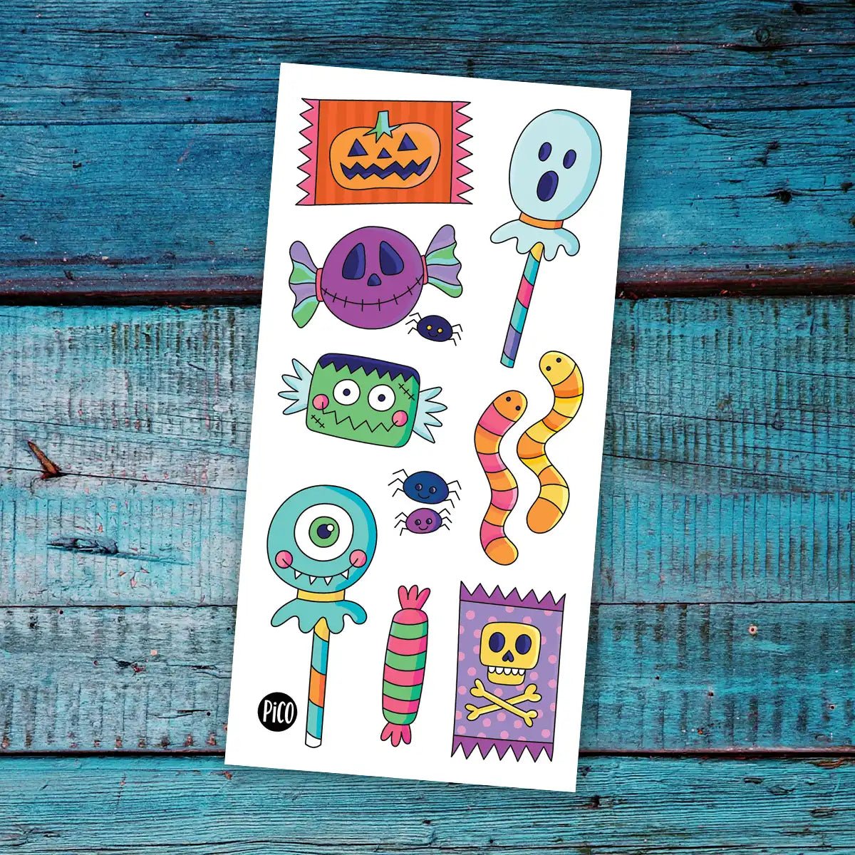 Tatouages les bonbons d'Halloween - Mousse Café coop de solidarité