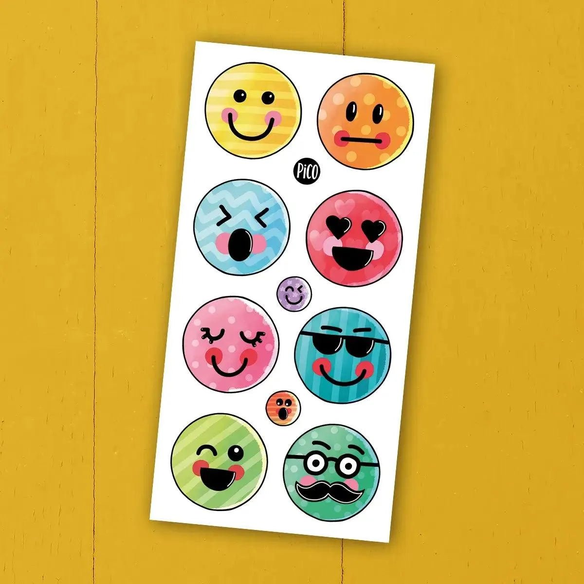 Tatouages - Les émojis émotionnels - Mousse Café coop de solidarité