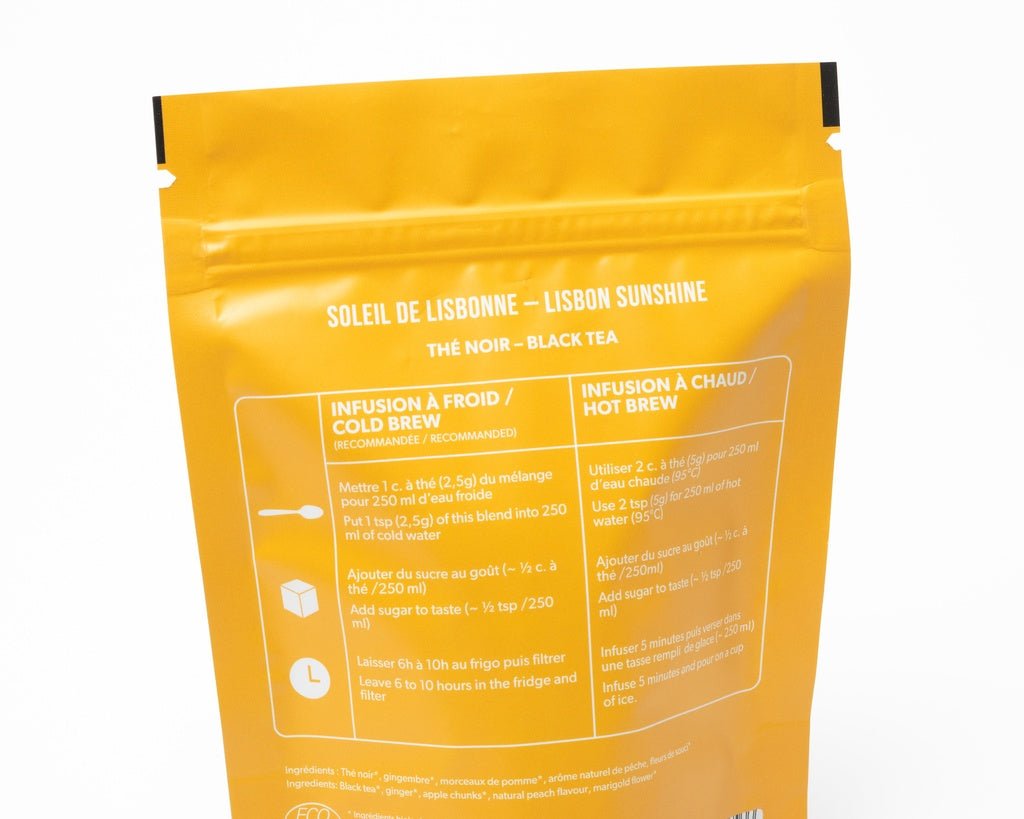 Thé glacé Soleil de Lisbonne biologique (65g) - Mousse Café coop de solidarité