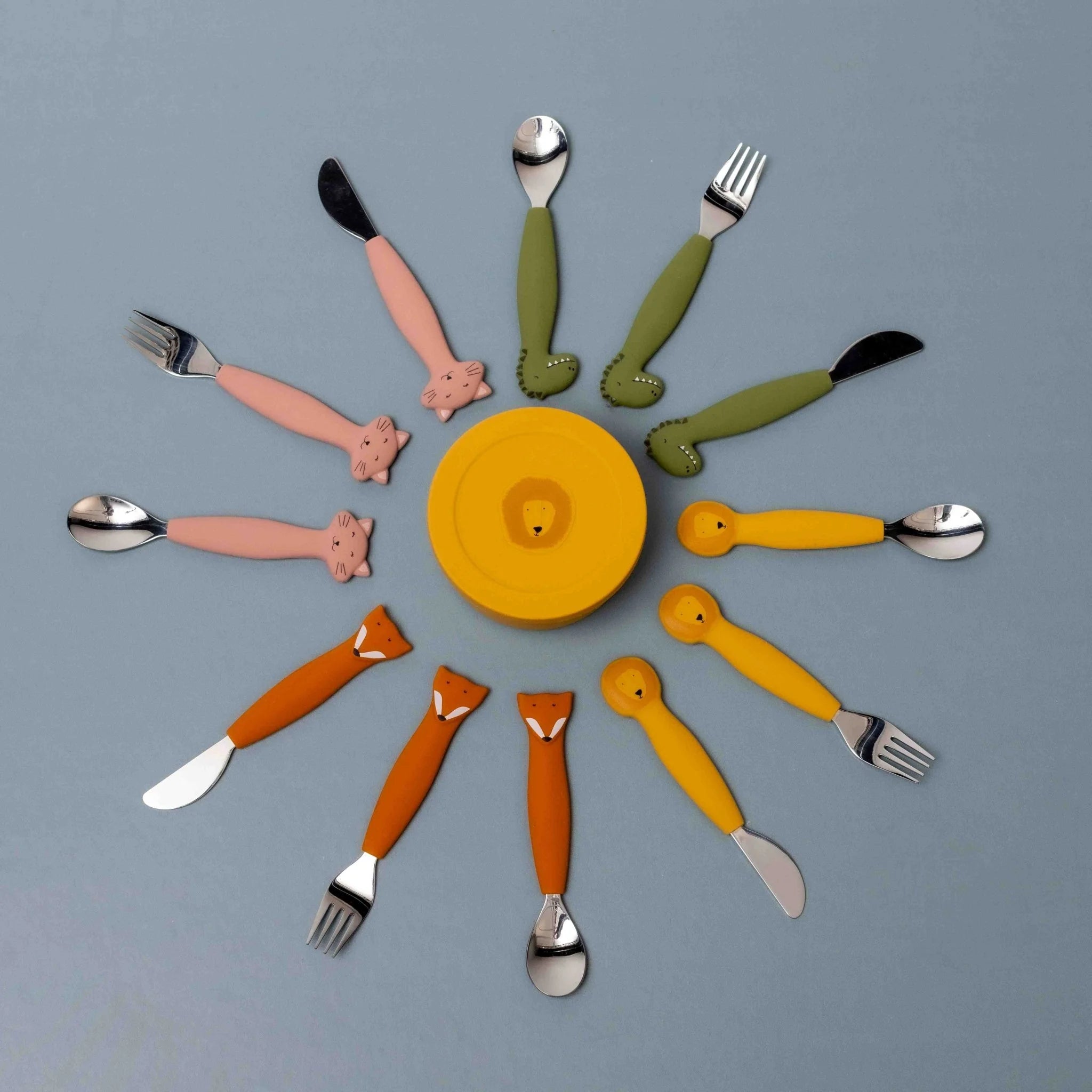 Ensemble de 3 couverts en silicone Trixie