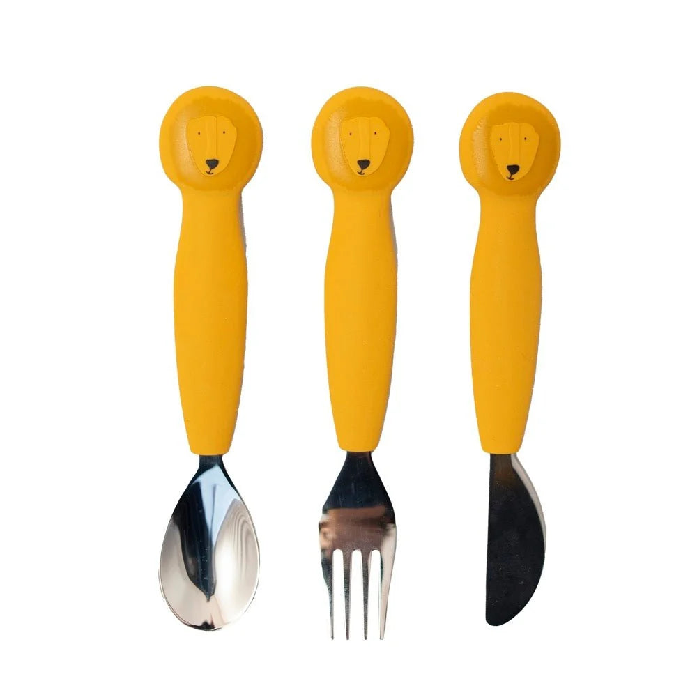 Ensemble de 3 couverts en silicone Trixie
