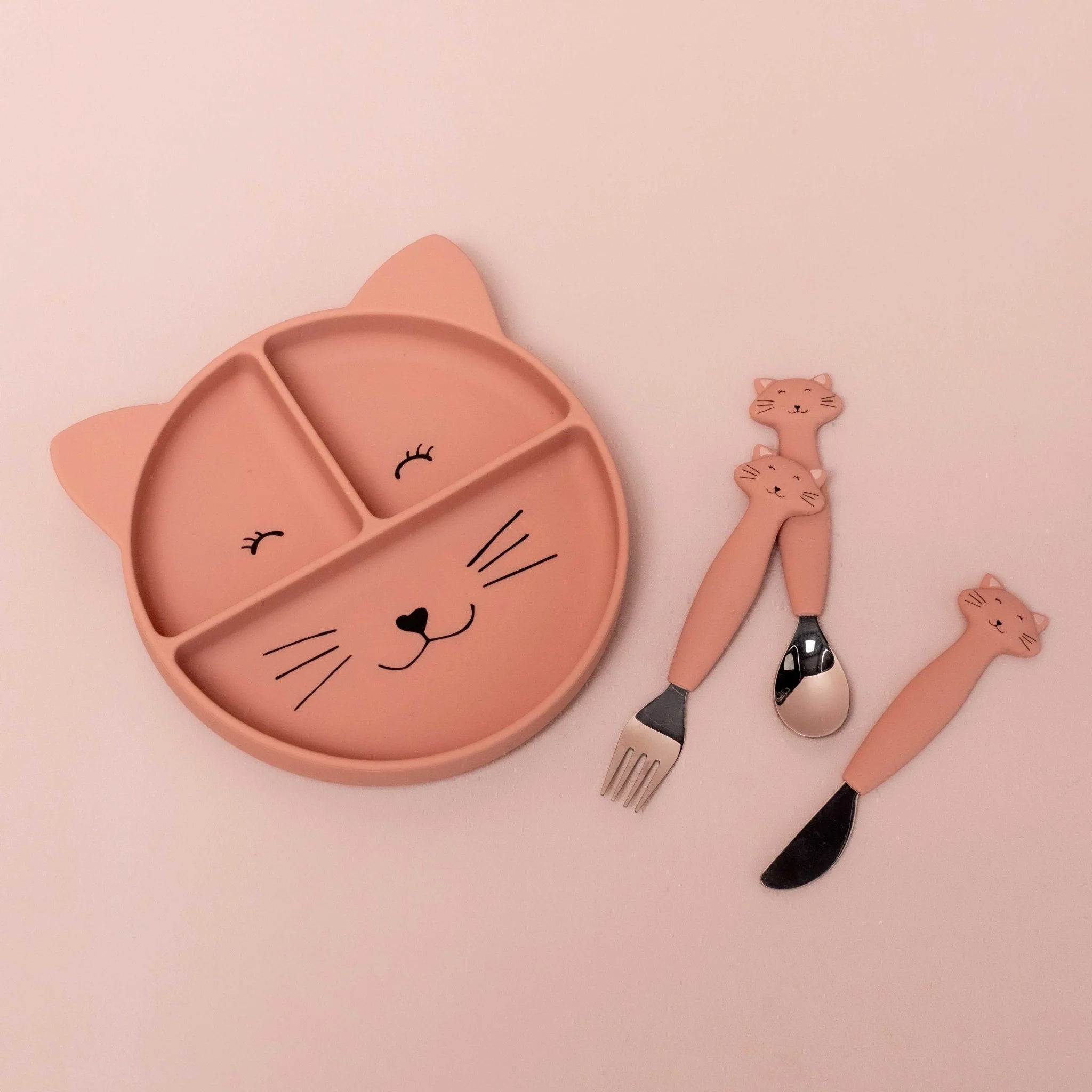 Ensemble de 3 couverts en silicone Trixie