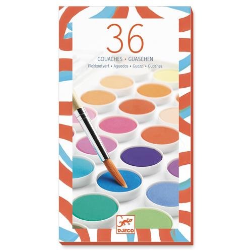 36 pastilles de gouache - Mousse Café, coopérative de solidarité