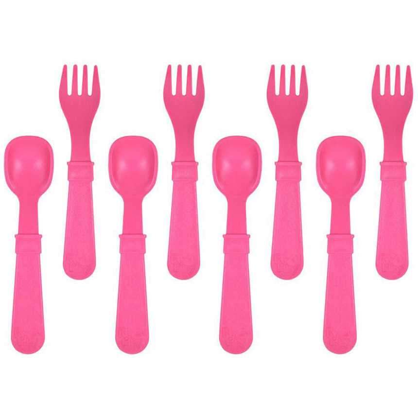 8 ustensiles en plastique recyclé Re-Play - Mousse Café, coopérative de solidarité