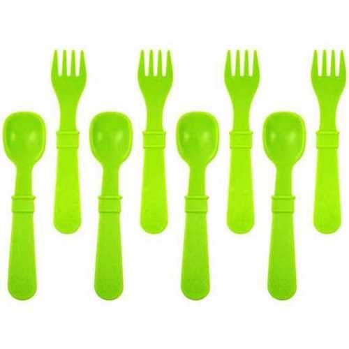 8 ustensiles en plastique recyclé Re-Play - Mousse Café, coopérative de solidarité