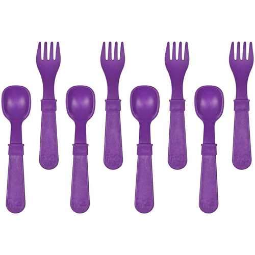 8 ustensiles en plastique recyclé Re-Play - Mousse Café, coopérative de solidarité