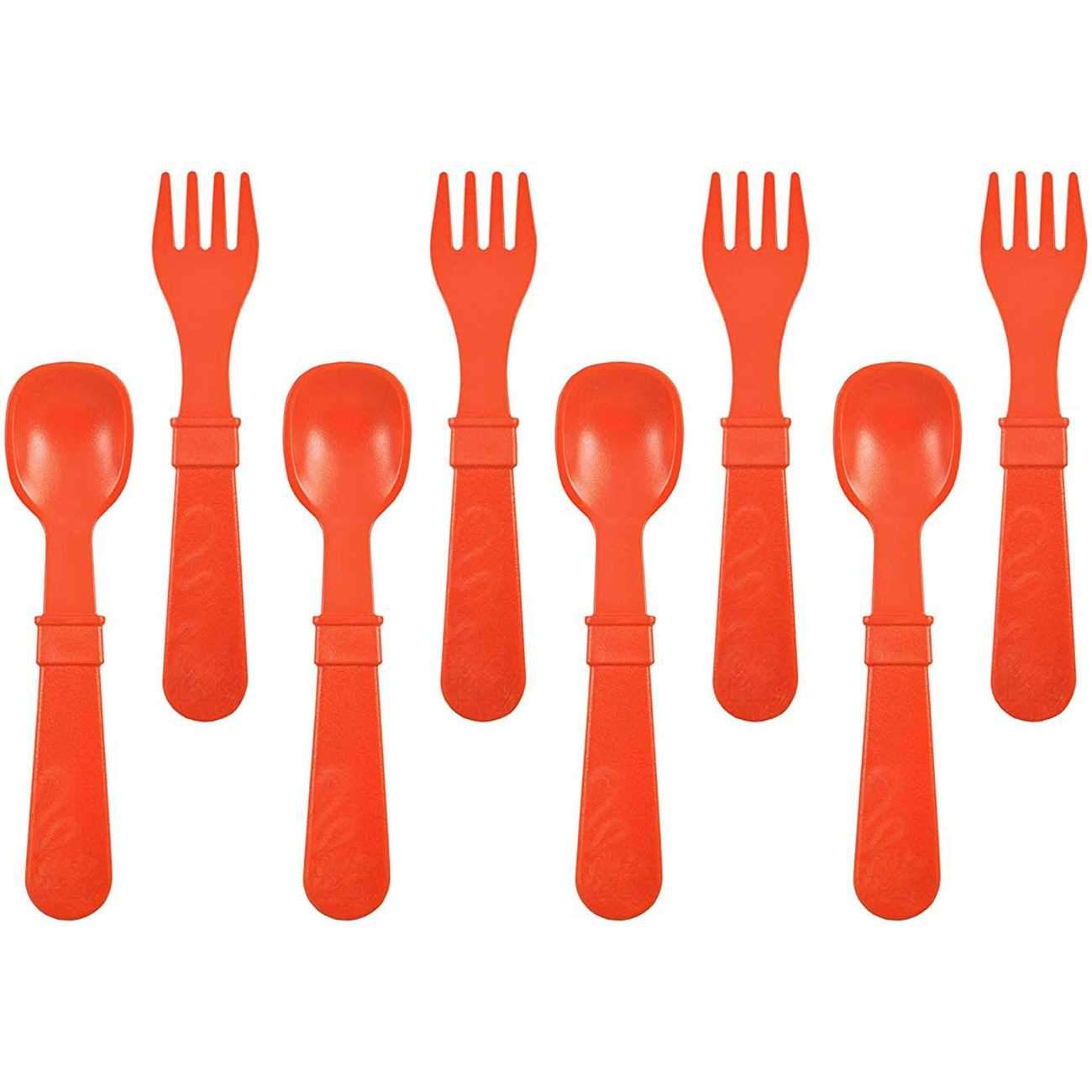 8 ustensiles en plastique recyclé Re-Play - Mousse Café, coopérative de solidarité