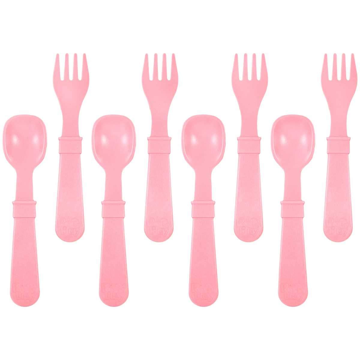 8 ustensiles en plastique recyclé Re-Play - Mousse Café, coopérative de solidarité