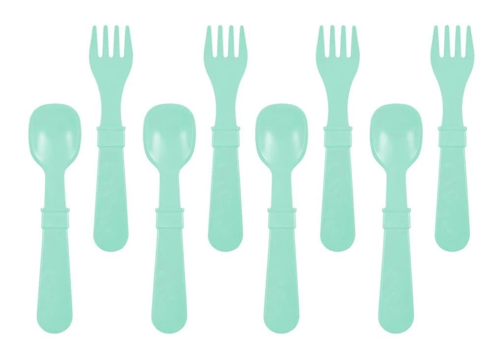 8 ustensiles en plastique recyclé Re-Play - Mousse Café coop de solidarité