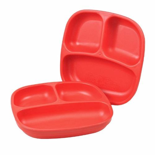 Assiette divisée en plastique recyclé Re-Play - Mousse Café, coopérative de solidarité