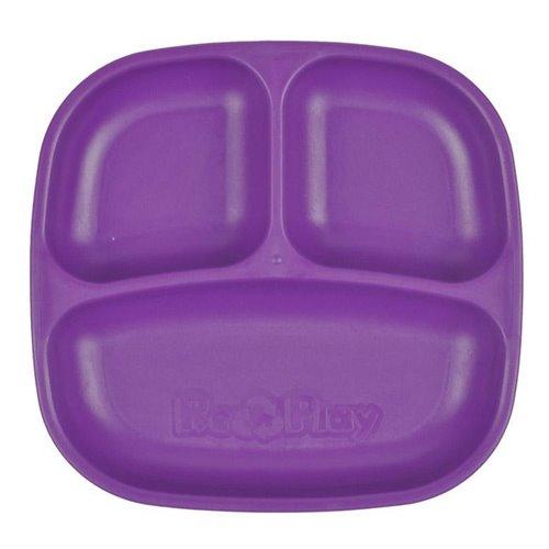 Assiette divisée en plastique recyclé Re-Play - Mousse Café, coopérative de solidarité