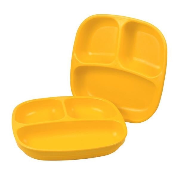 Assiette divisée en plastique recyclé Re-Play - Mousse Café coop de solidarité