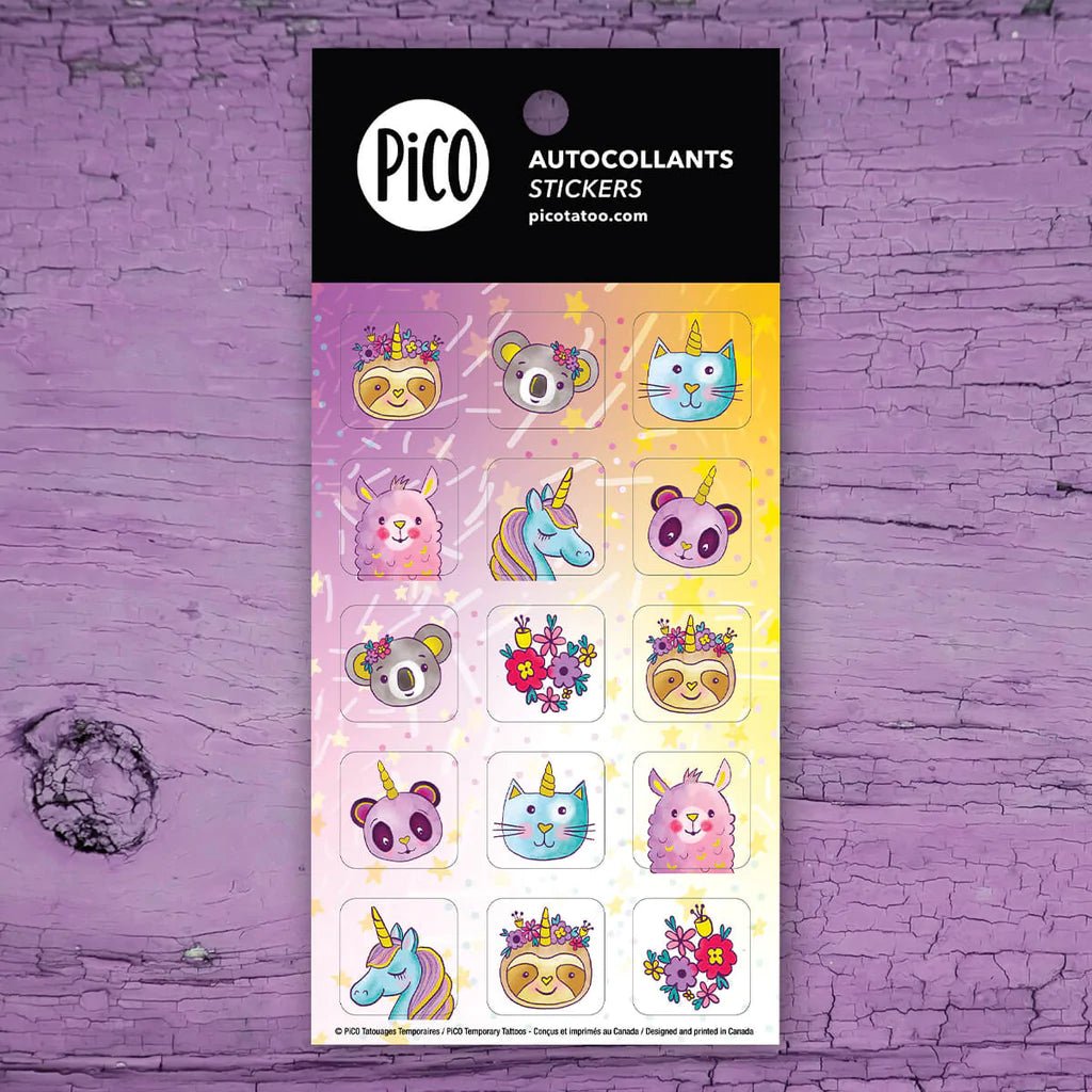 Autocollants - Licornerie - Mousse Café coop de solidarité