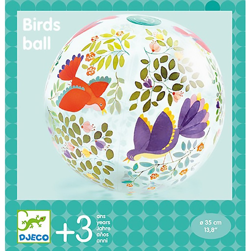 Ballon de plage Birds Ball - Mousse Café coop de solidarité