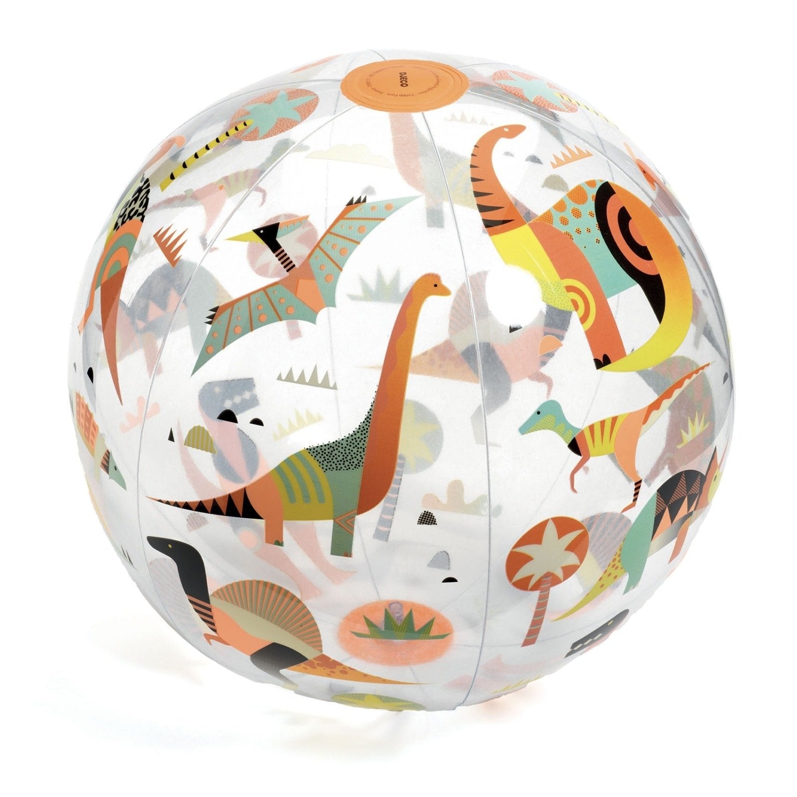 Ballon de plage Dino Ball - Mousse Café coop de solidarité