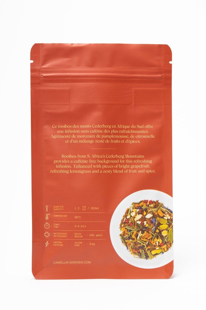 CAMELLIA SINENSIS - Rooibos Zeste Éclair (sac de 65g) - Mousse Café coop de solidarité