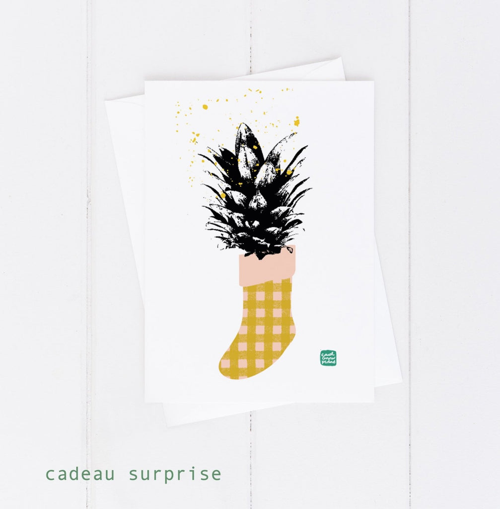 Carte de souhait Cadeau surprise - Mousse Café, coopérative de solidarité