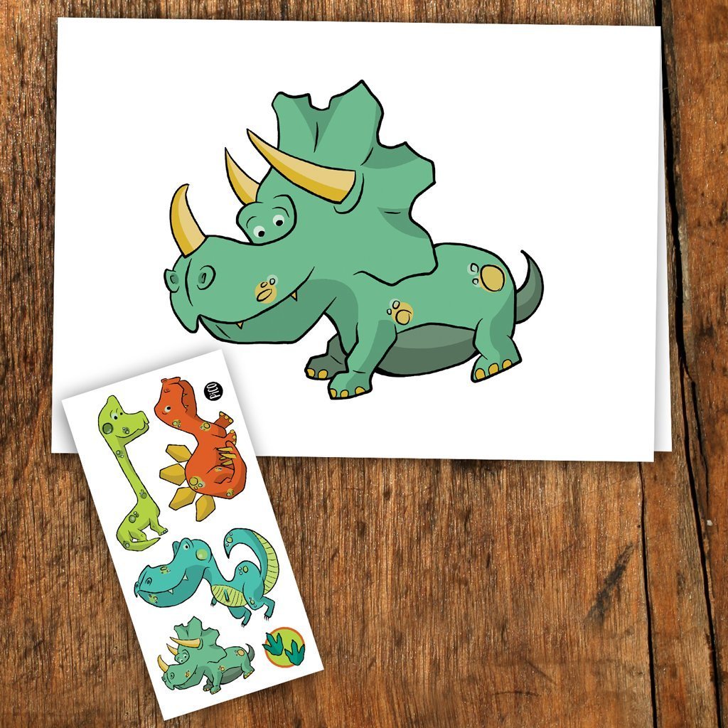 Carte de souhait - Dinosaure - Mousse Café, coopérative de solidarité